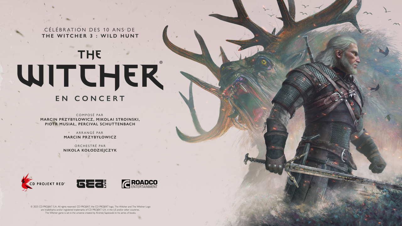 AUDIO - The Witcher III : Wild Hunt : CD Projekt Red célèbre les 10 ans avec The Witcher in Concert 1 The Witcher en Concert - Prochainement !